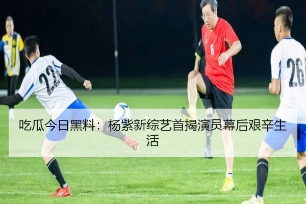 吃瓜今日黑料：杨紫新综艺首揭演员幕后艰辛生活